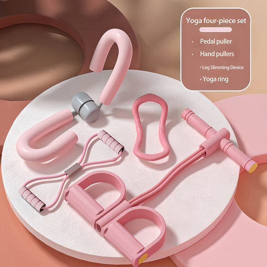 4pcs Yoga & Fitness Set for Home Workouts