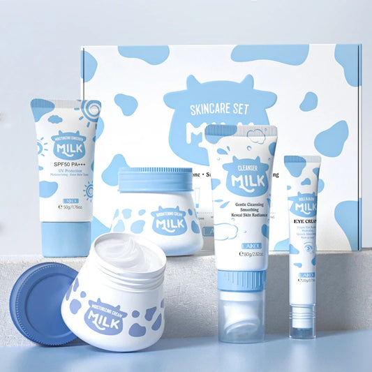 Set de Cuidado Facial con Leche 5 Productos