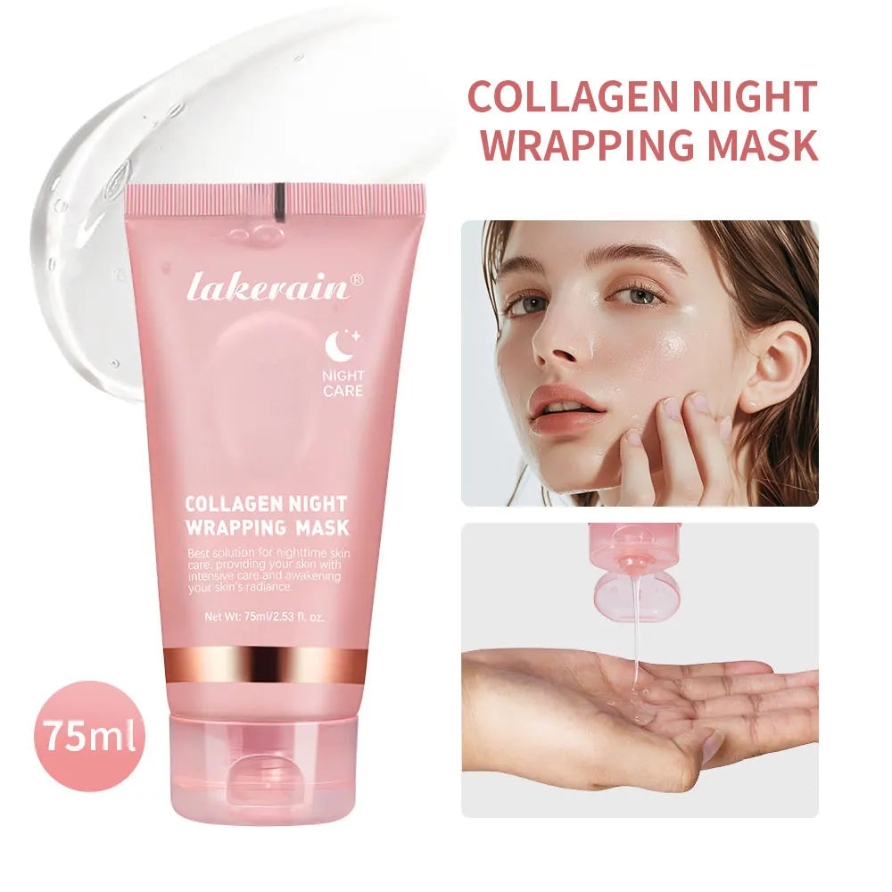 Mascarilla Facial de Colágeno Coreana - Tratamiento Antiarrugas Nocturno