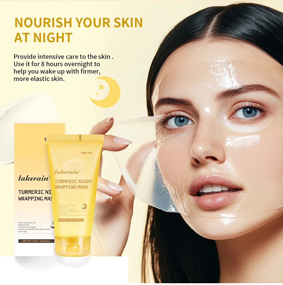 Mascarilla Facial de Colágeno Coreana - Tratamiento Antiarrugas Nocturno