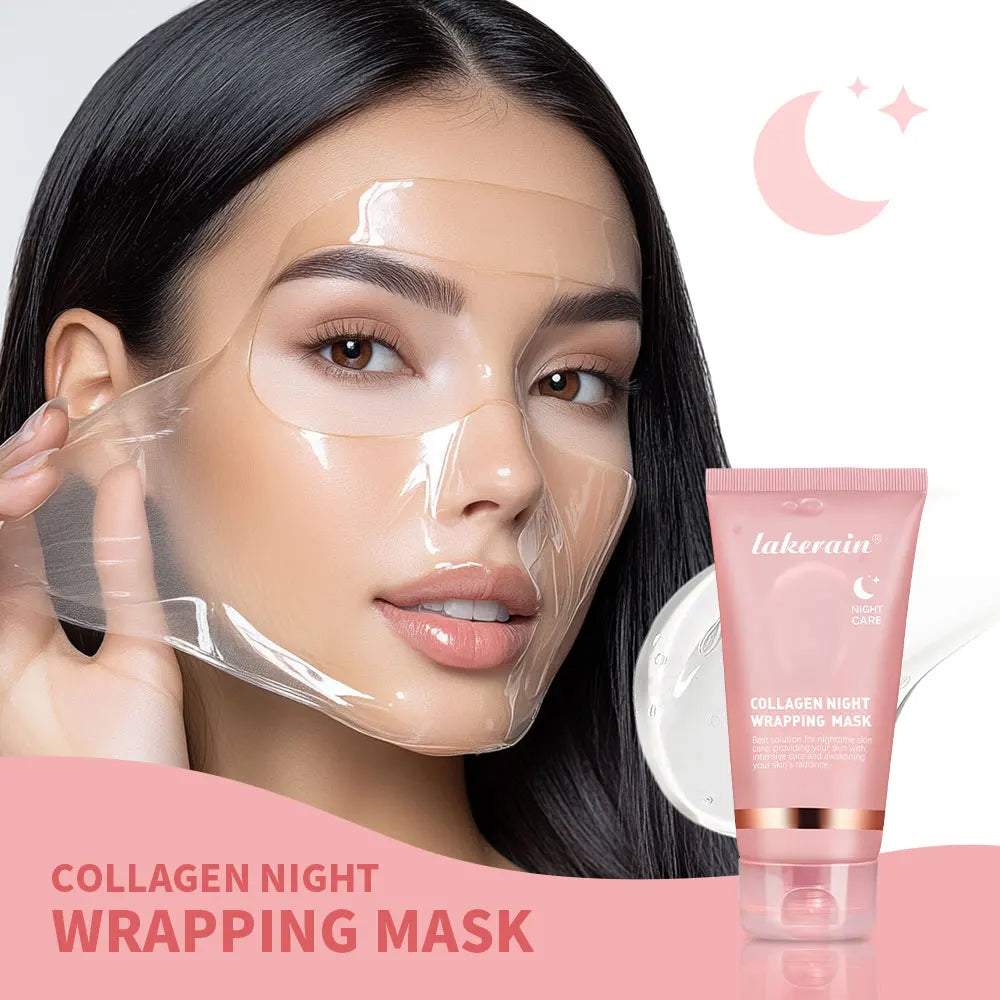 Mascarilla Facial de Colágeno Coreana - Tratamiento Antiarrugas Nocturno