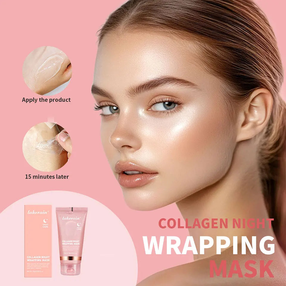 Mascarilla Facial de Colágeno Coreana - Tratamiento Antiarrugas Nocturno