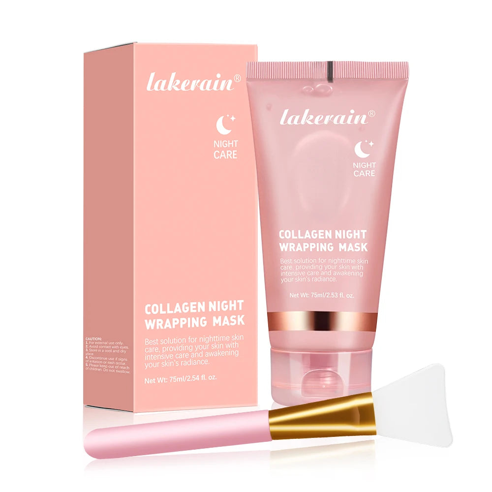 Mascarilla Facial de Colágeno Coreana - Tratamiento Antiarrugas Nocturno