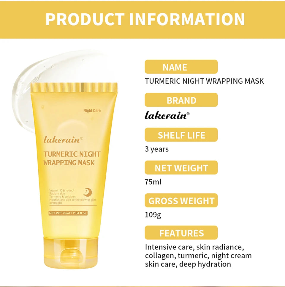 Mascarilla Facial de Colágeno Coreana - Tratamiento Antiarrugas Nocturno