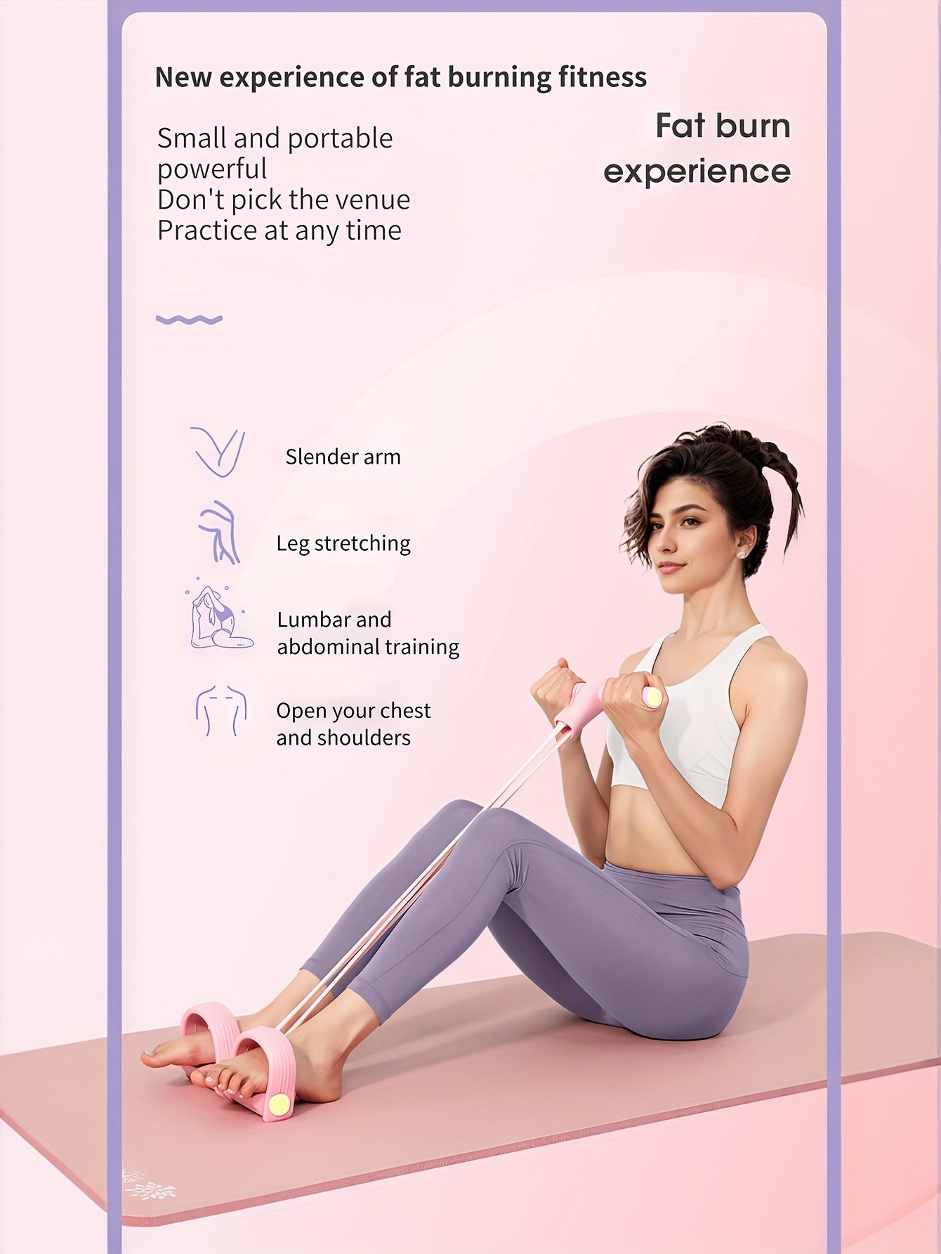 4pcs Yoga & Fitness Set for Home Workouts