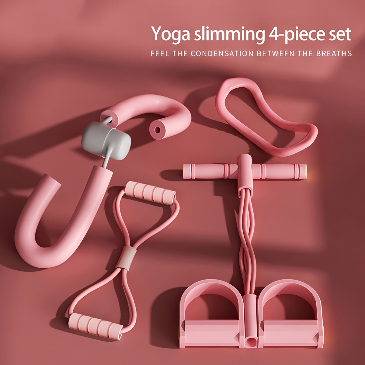 4pcs Yoga & Fitness Set for Home Workouts
