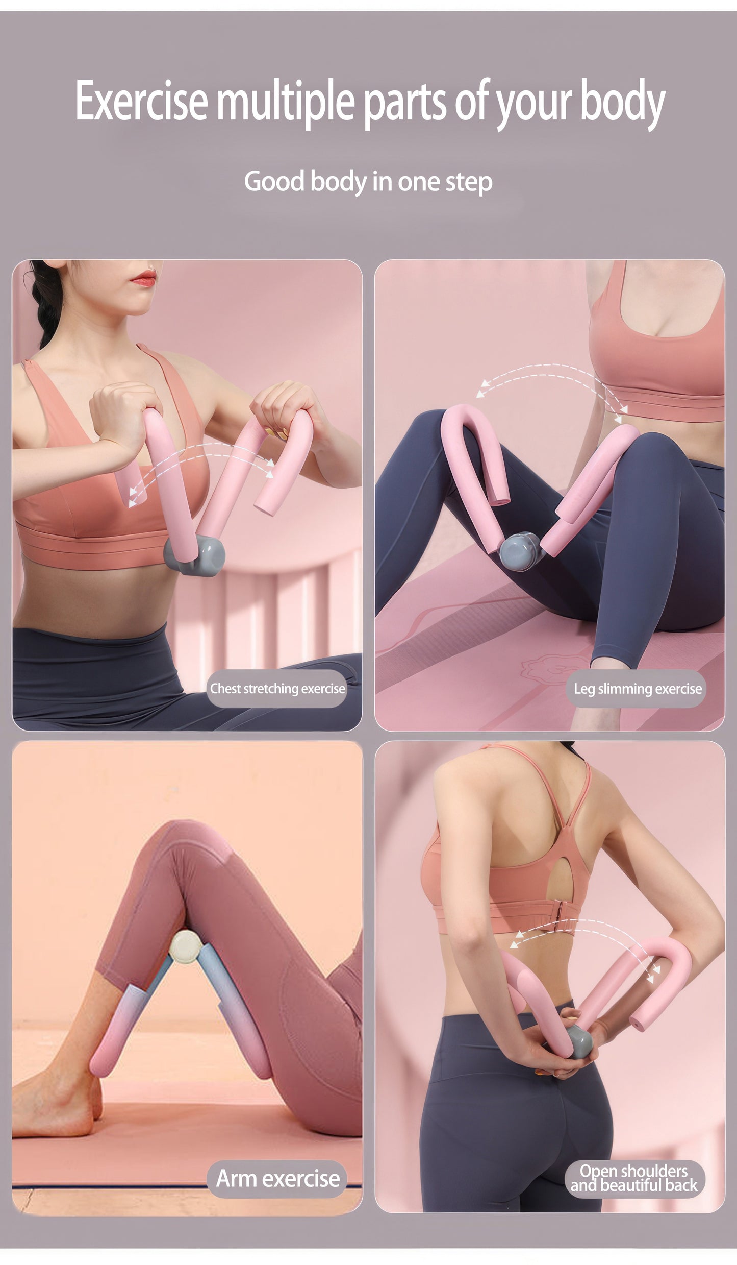4pcs Yoga & Fitness Set for Home Workouts