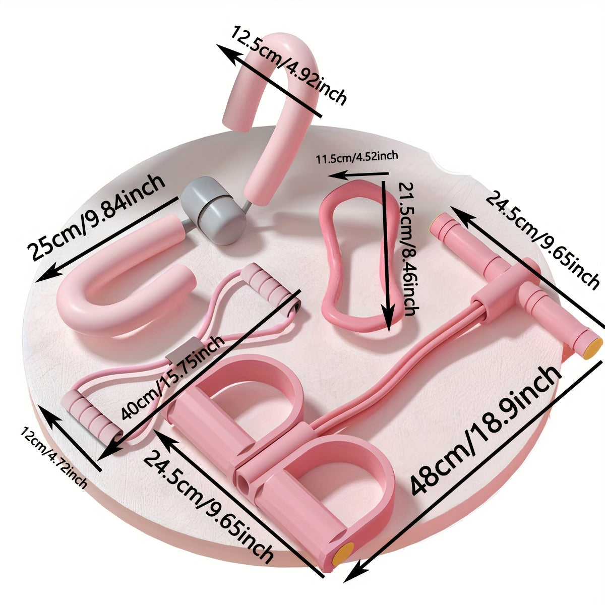 4pcs Yoga & Fitness Set for Home Workouts