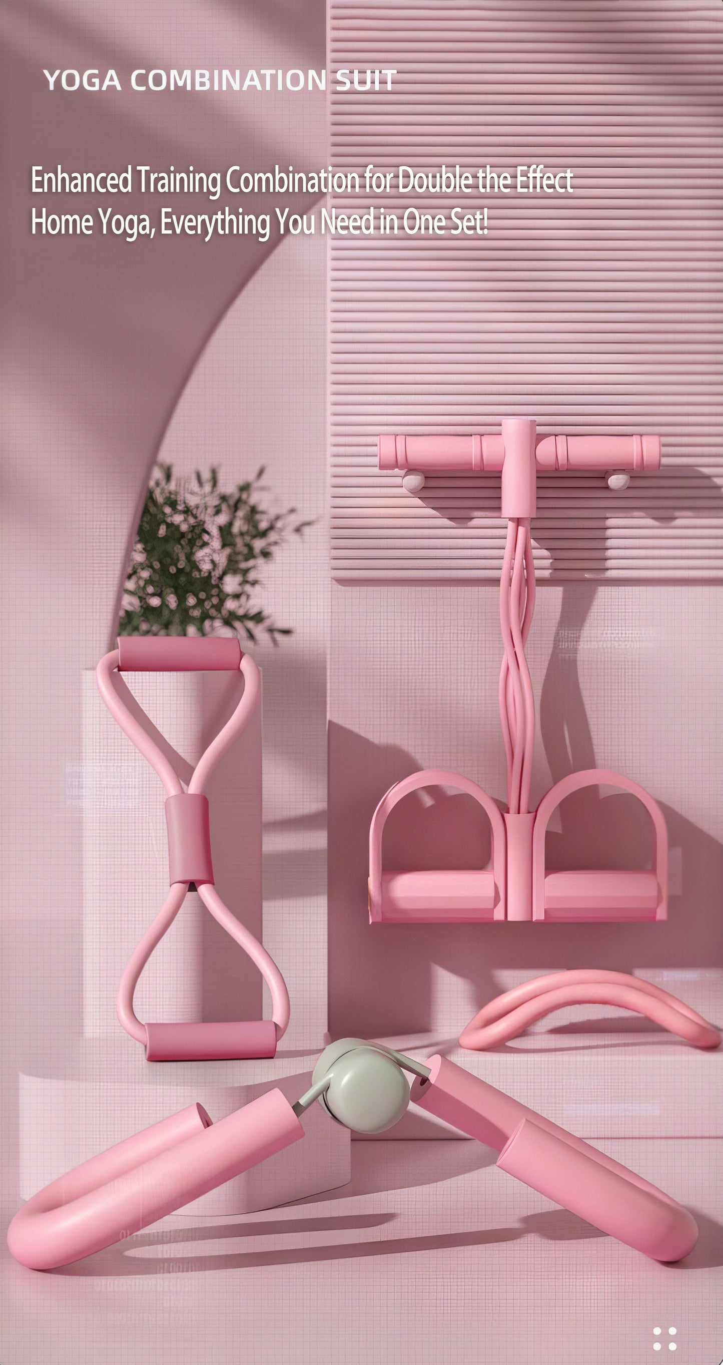 4pcs Yoga & Fitness Set for Home Workouts