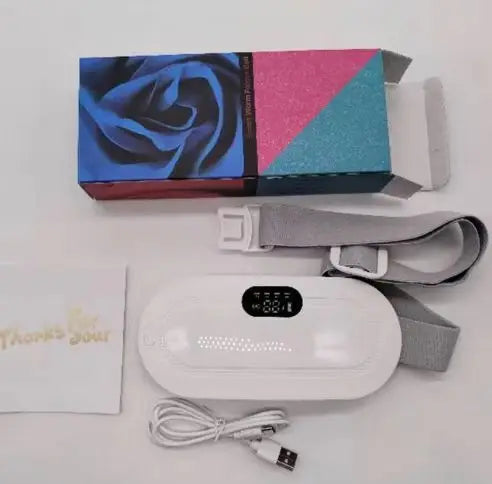 Cinturón de Masaje Térmico Menstrual - Alivio Instantáneo de Cólicos y Dolor