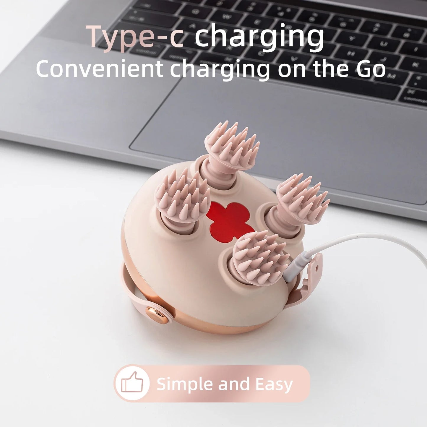 Masajeador Eléctrico de Cabeza 8 Cabezales